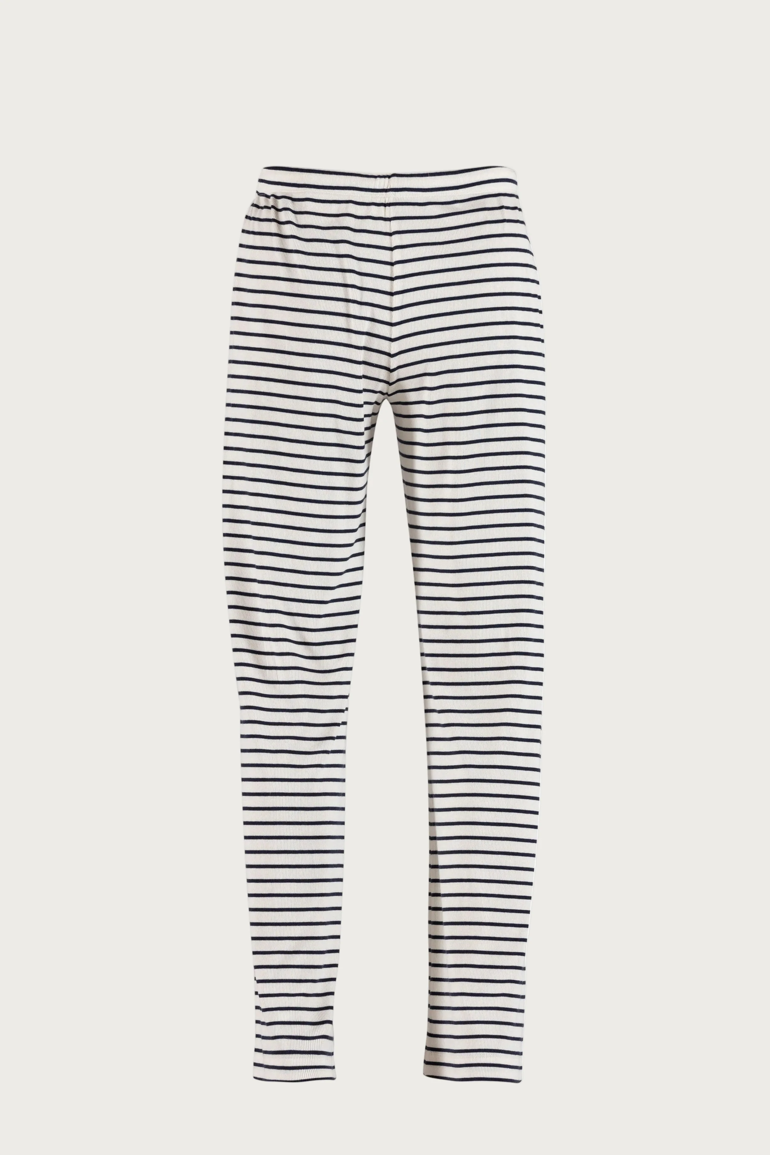 Alette Rib Pants - Ecru w/New Navy - Image 4