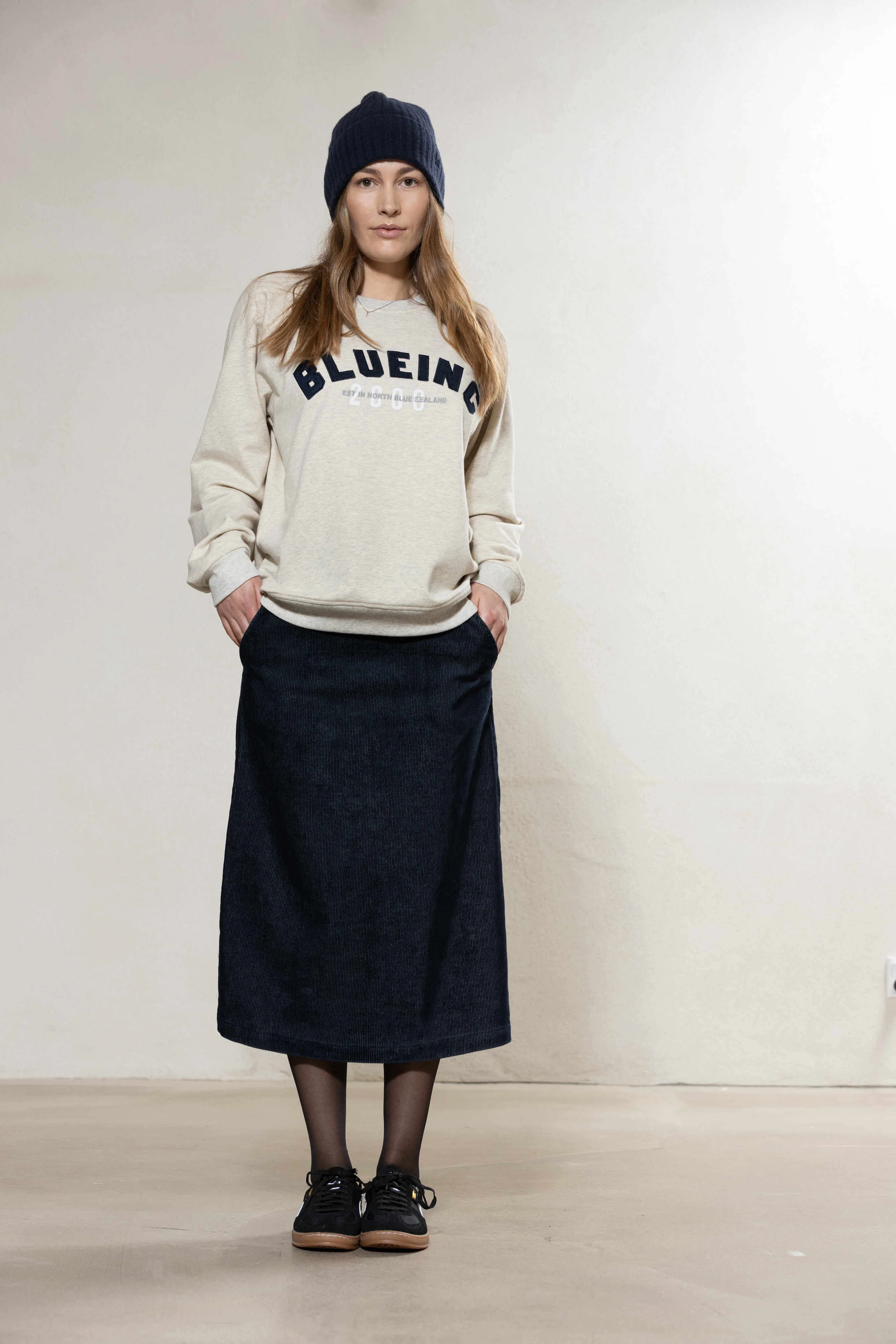 Charleen Stretch Skirt - New Navy - Image 4