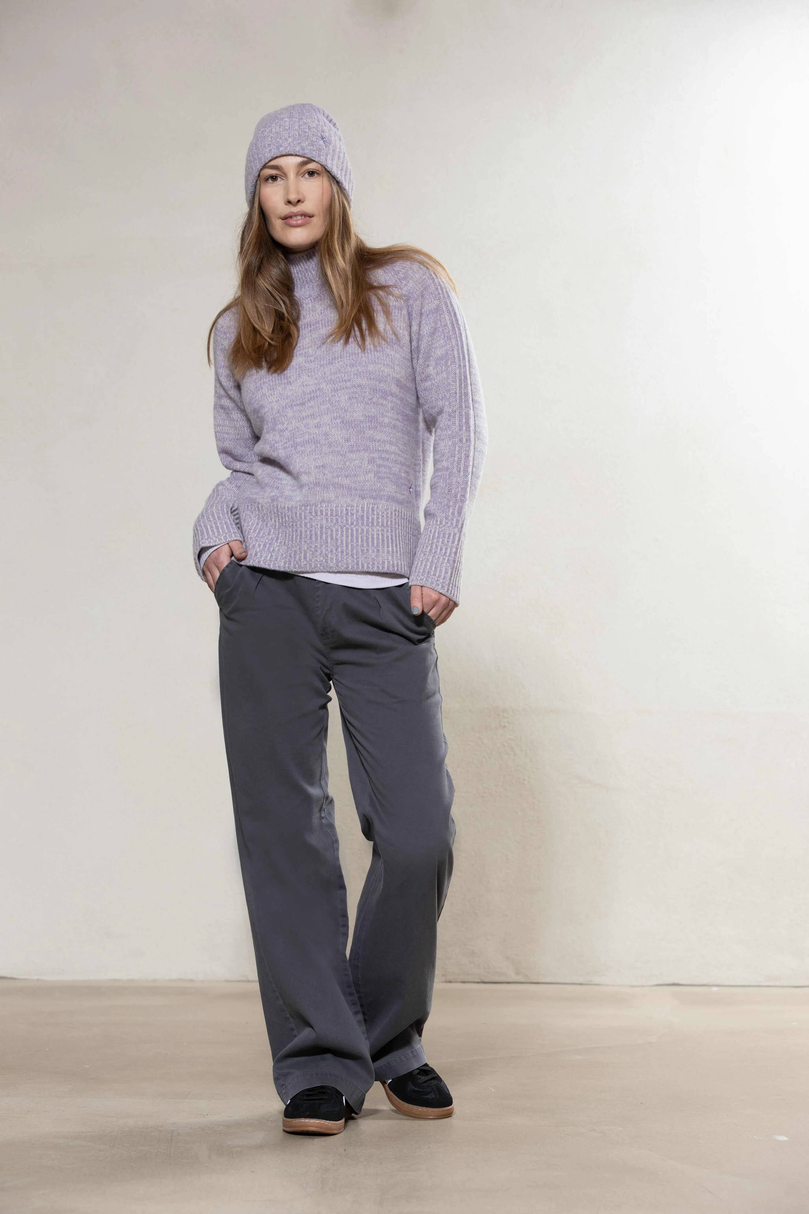 Christine Twill Trousers - Iron Grey - Image 2