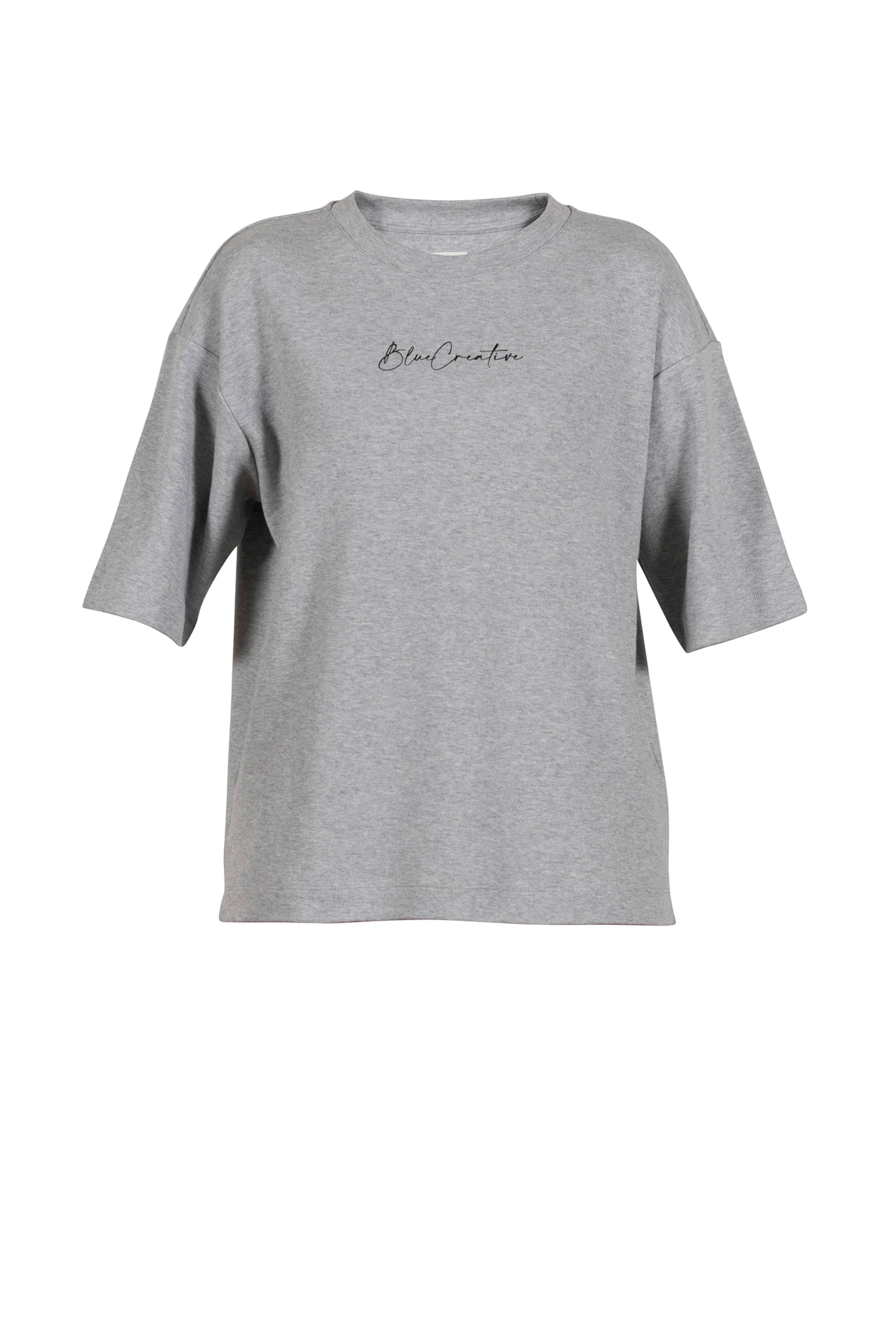Dagny Big Tee - Grey Melange - Image 2