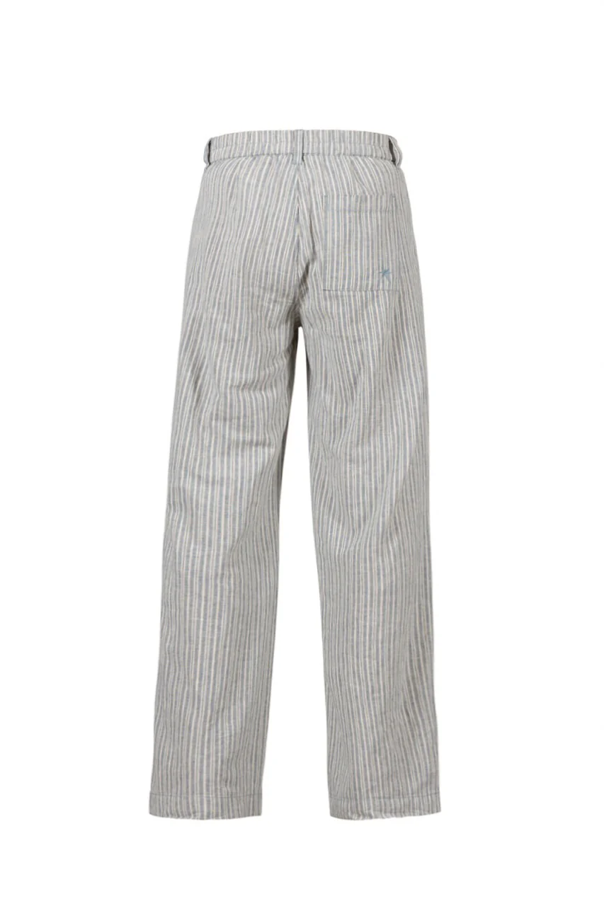 Deleste Striped Trousers - Iron Blue/Chalk - Image 4