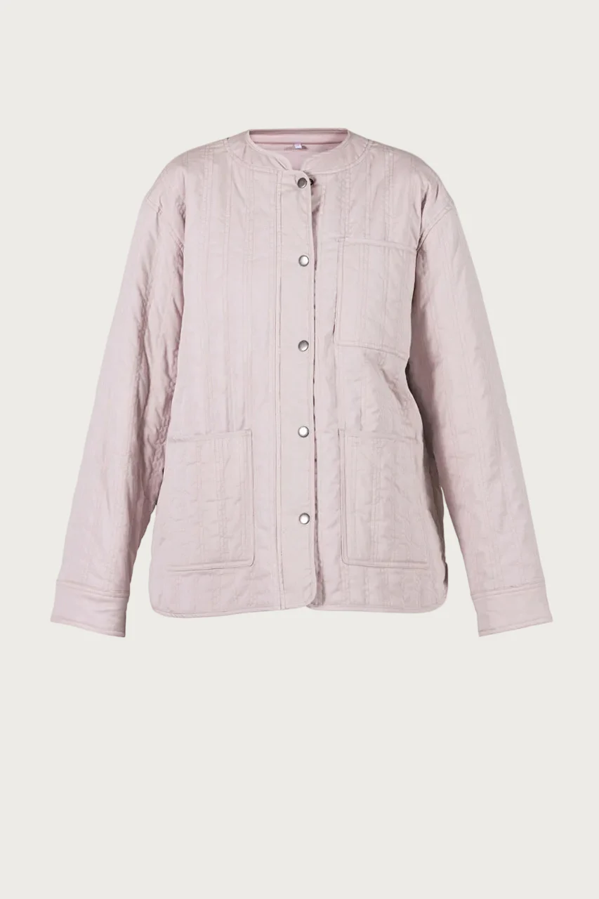 Diana Quilt Jacket - Soft Rose - Image 2