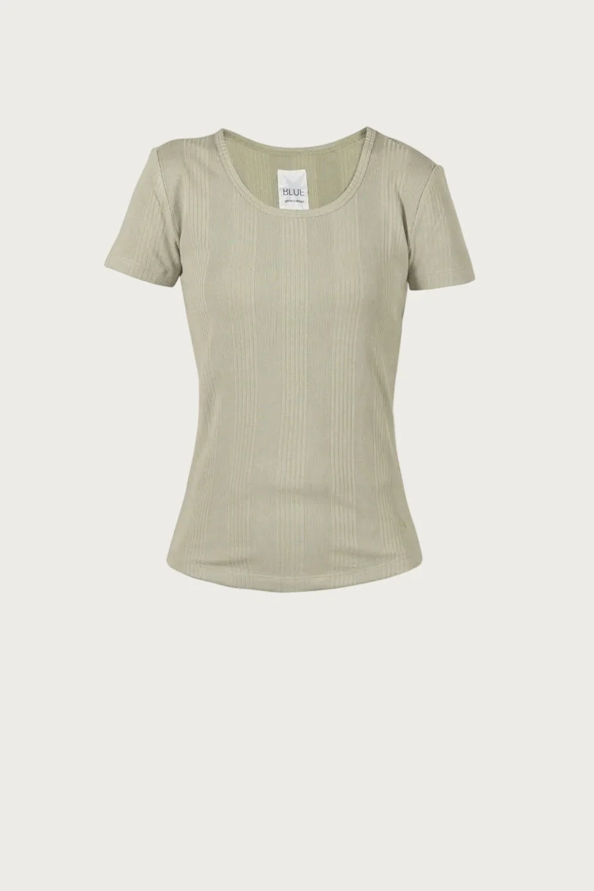 Dodo Rib Tee - Palm Green