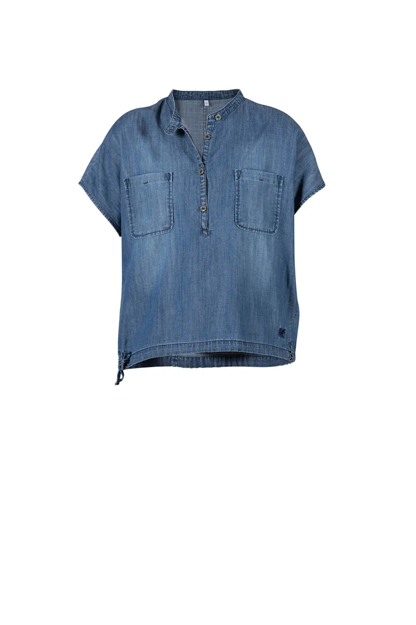 Dux tencel Shirt - Denim Blue - Image 2