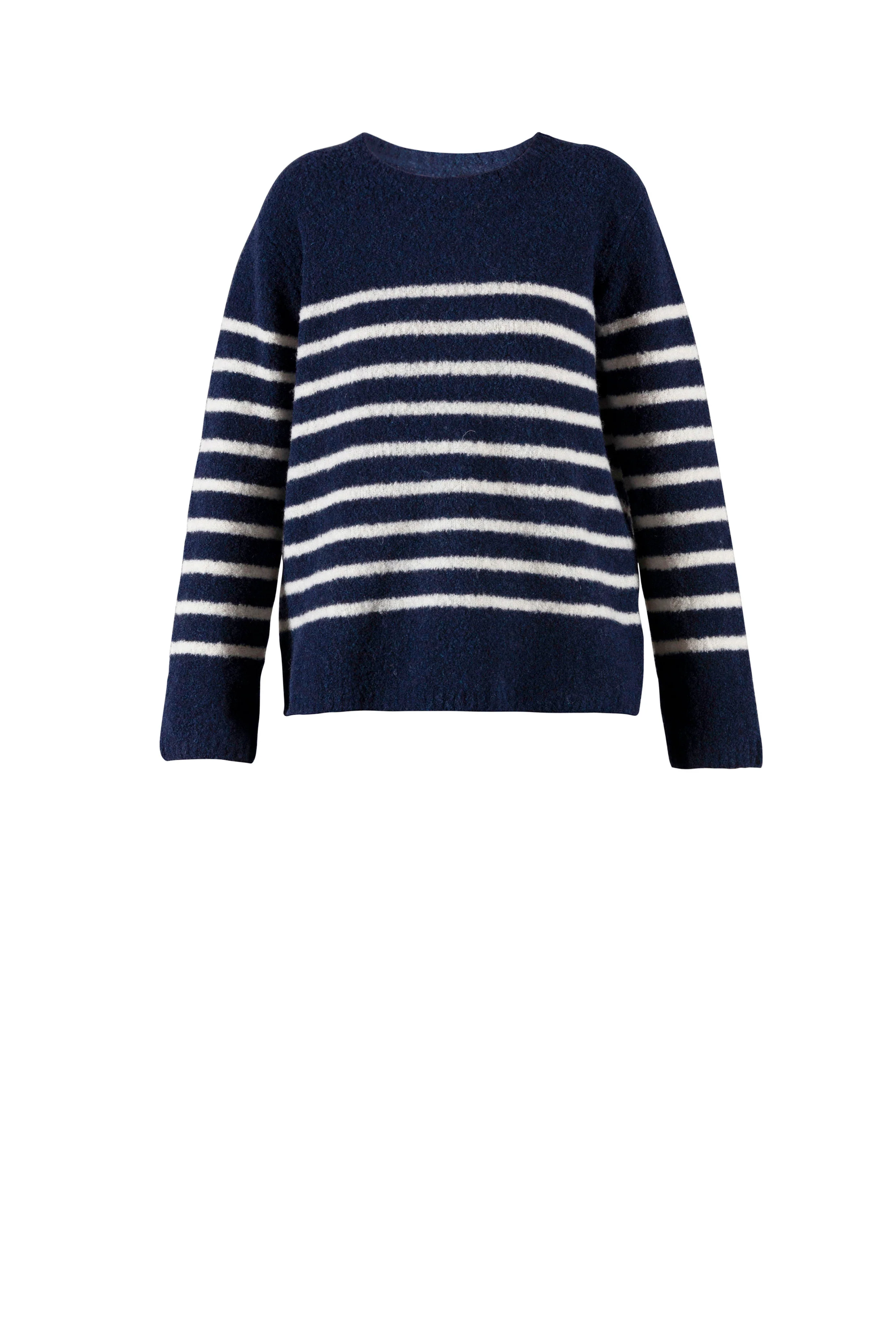 Fallula Bouclé Knit -  Bright Navy/Cream - Image 2