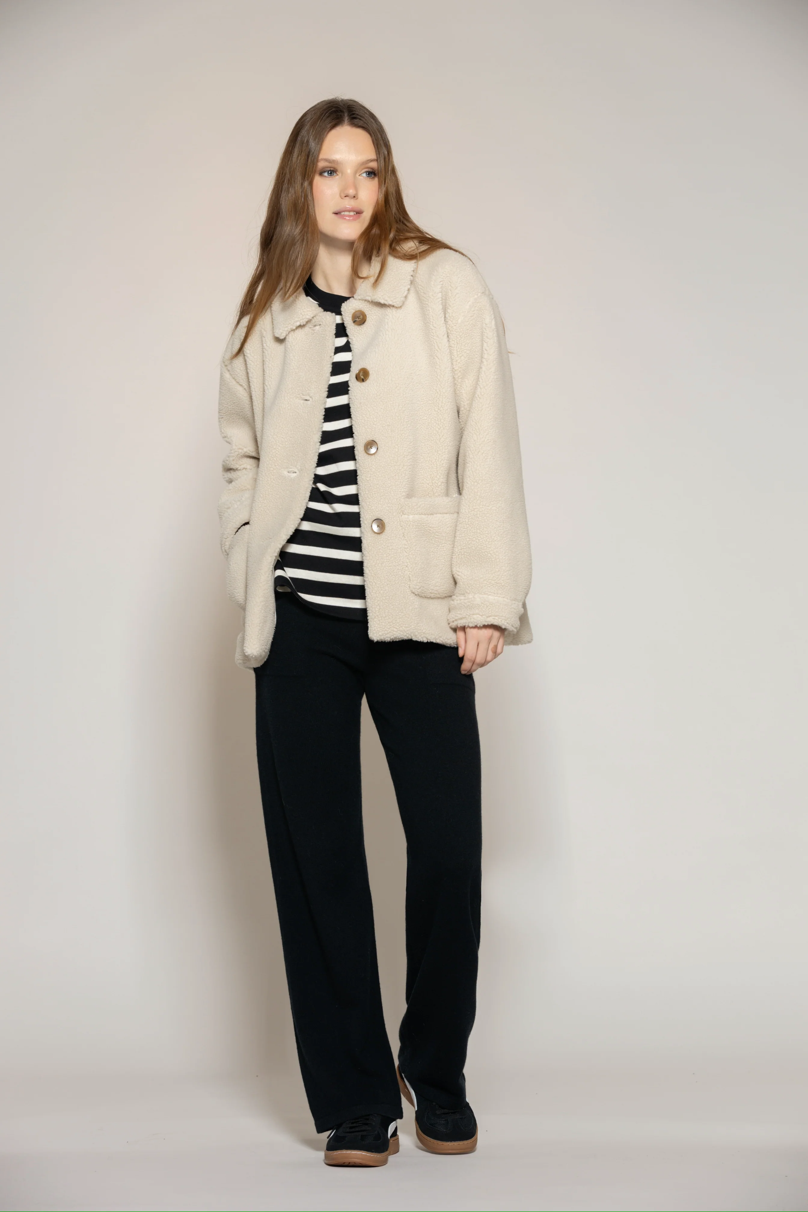 Fanta wool fleece jacket - almond - Image 2