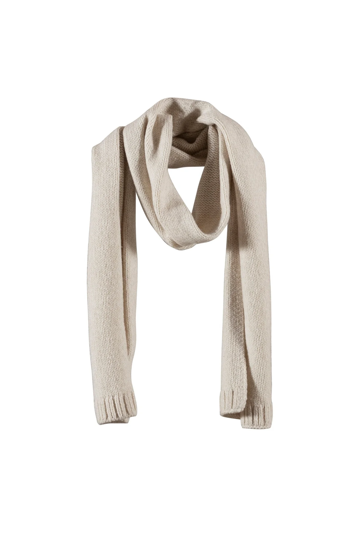 Filur Twisted Knit Scarf - Chalk - Image 2