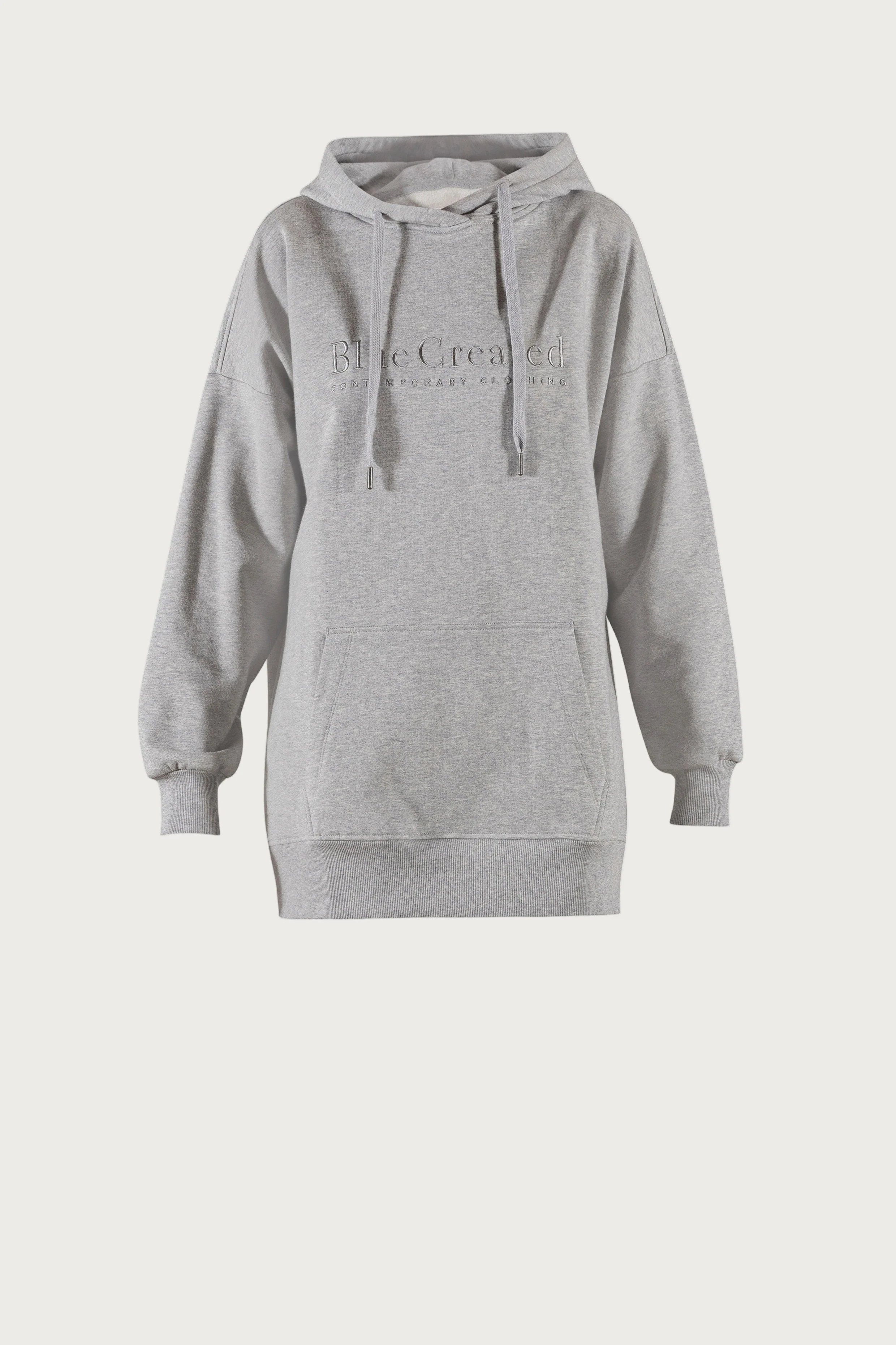 Geske Long Sweat - Grey Melange