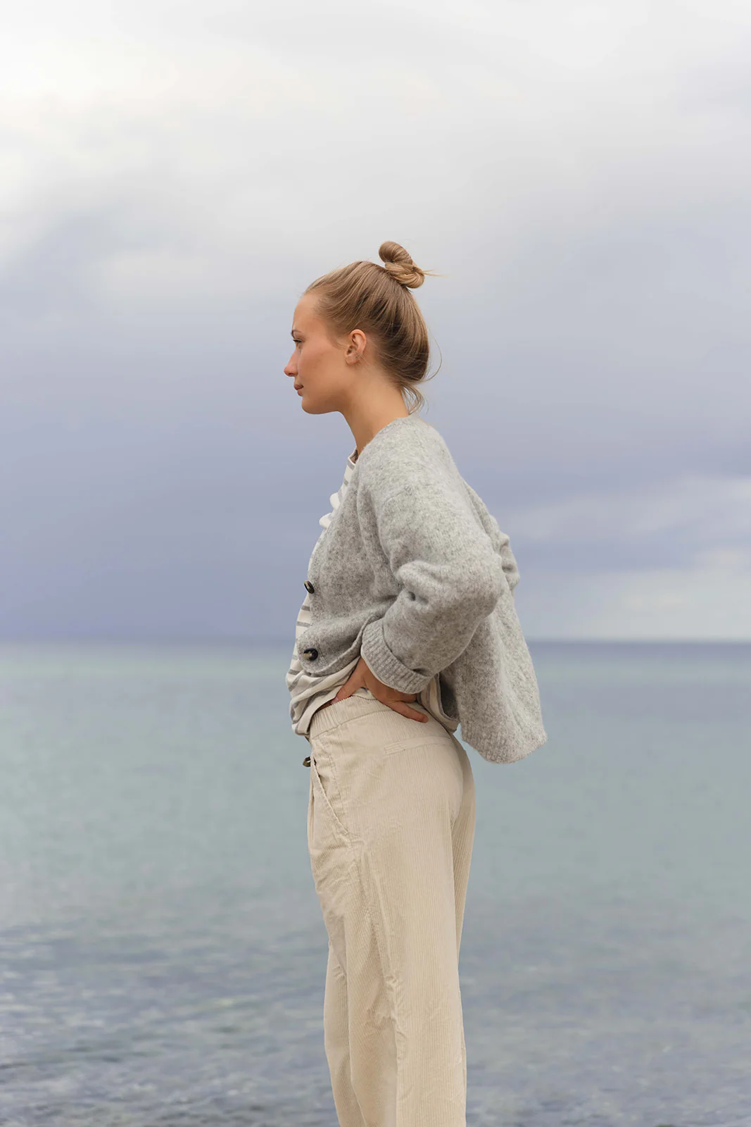 Gillian Corduroy Trousers - Almond - Image 4