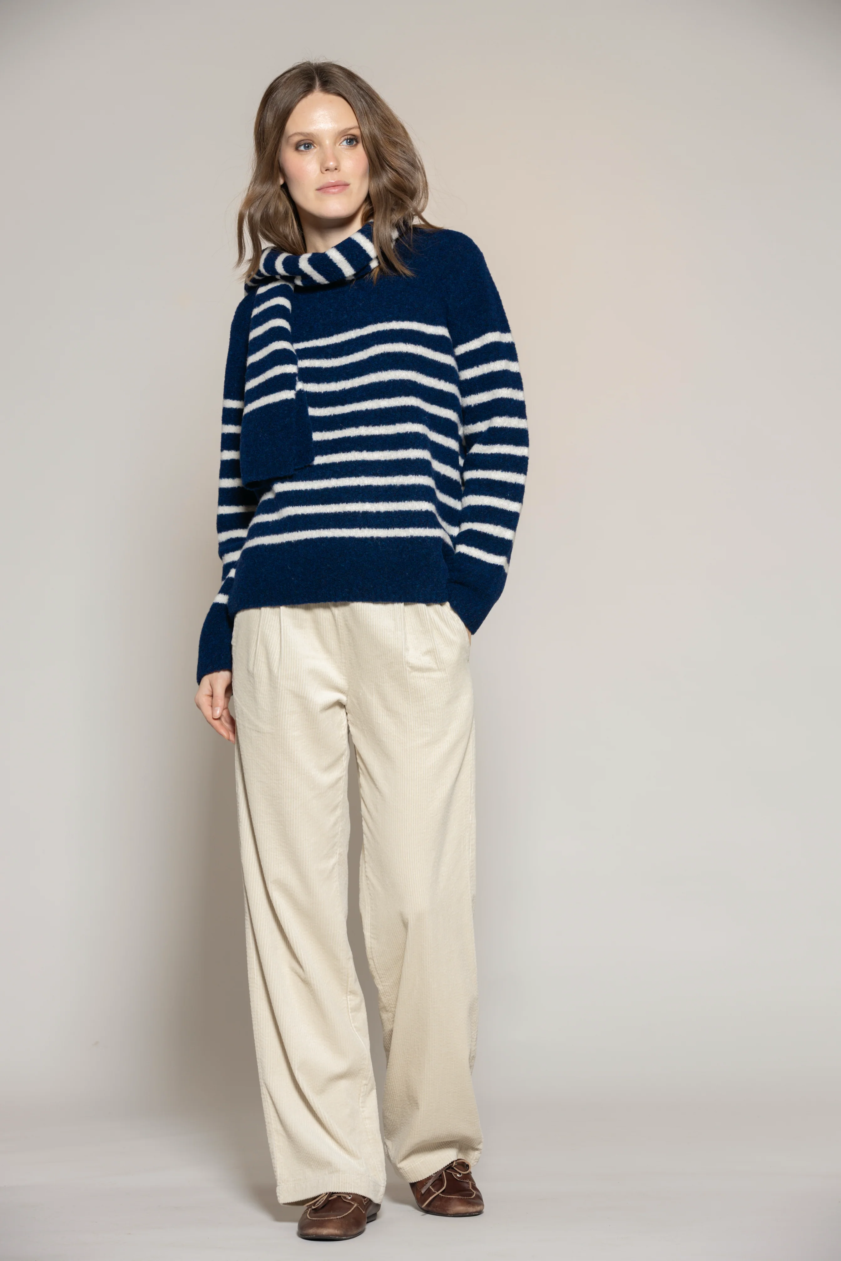 Gillian Corduroy Trousers - Almond - Image 6