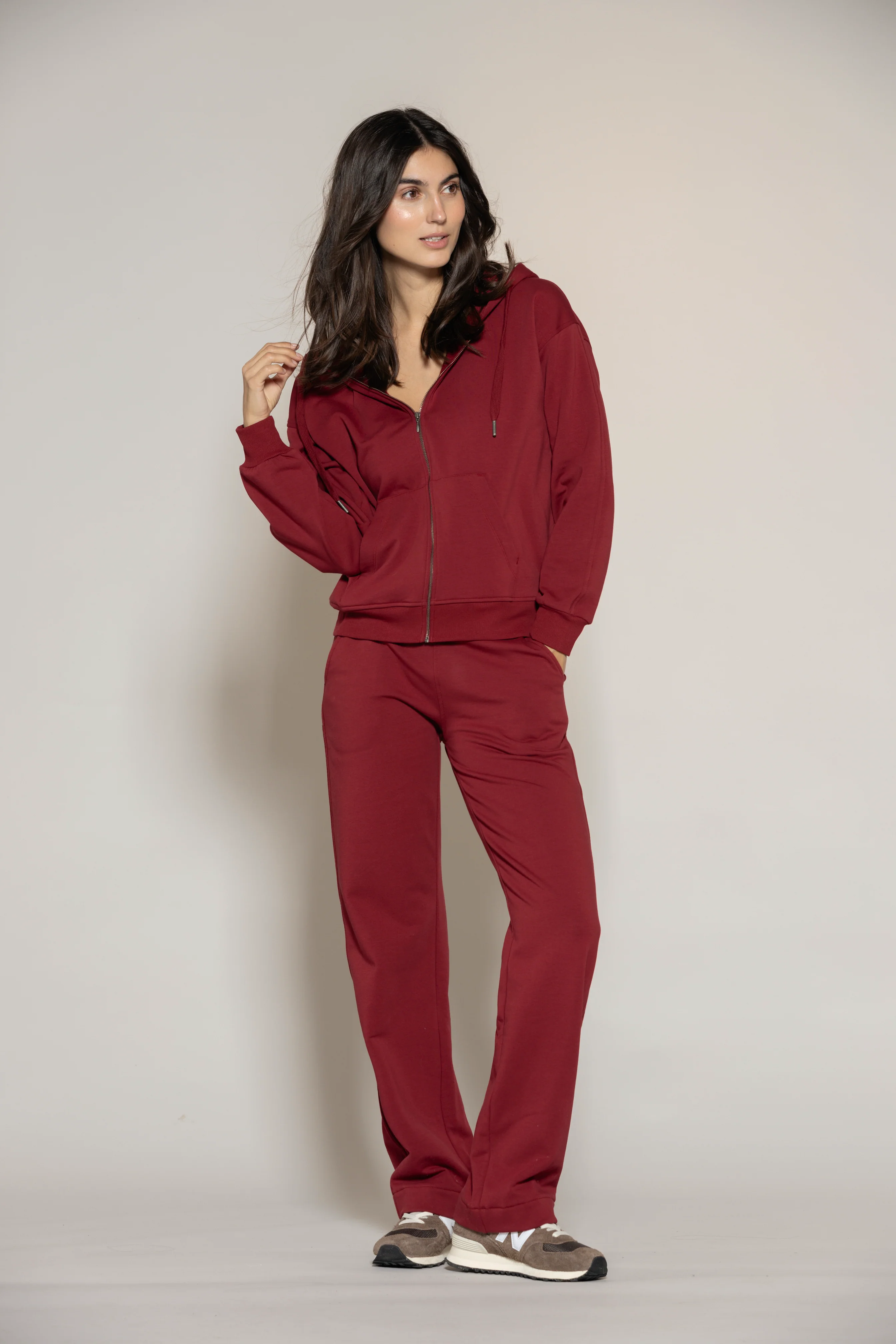 Goa Hood Jacket - Cherry - Image 2