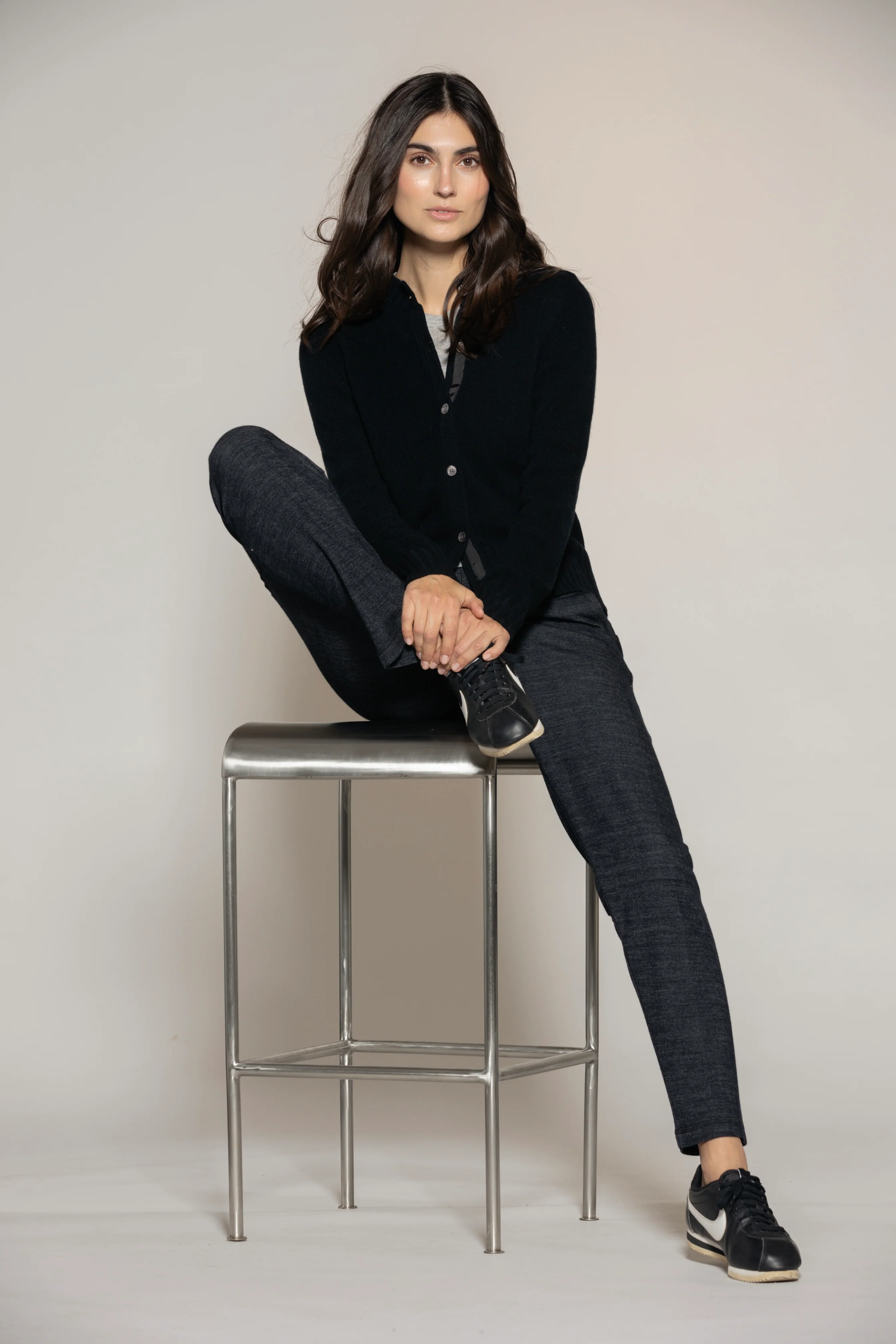 Grace Wooljersey Trousers - Black - Image 2