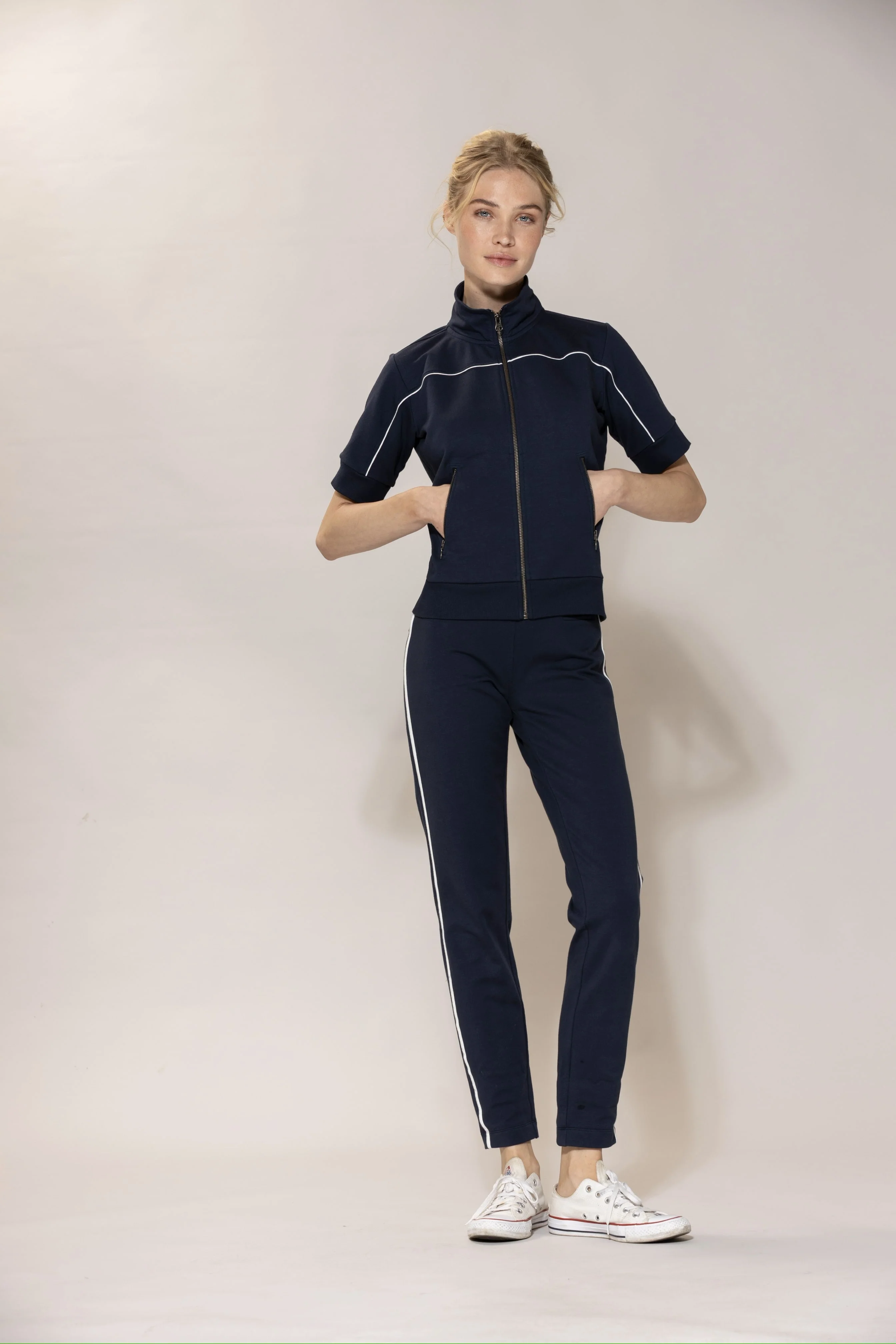 Jill Sweat Jacket - New Navy - Image 3