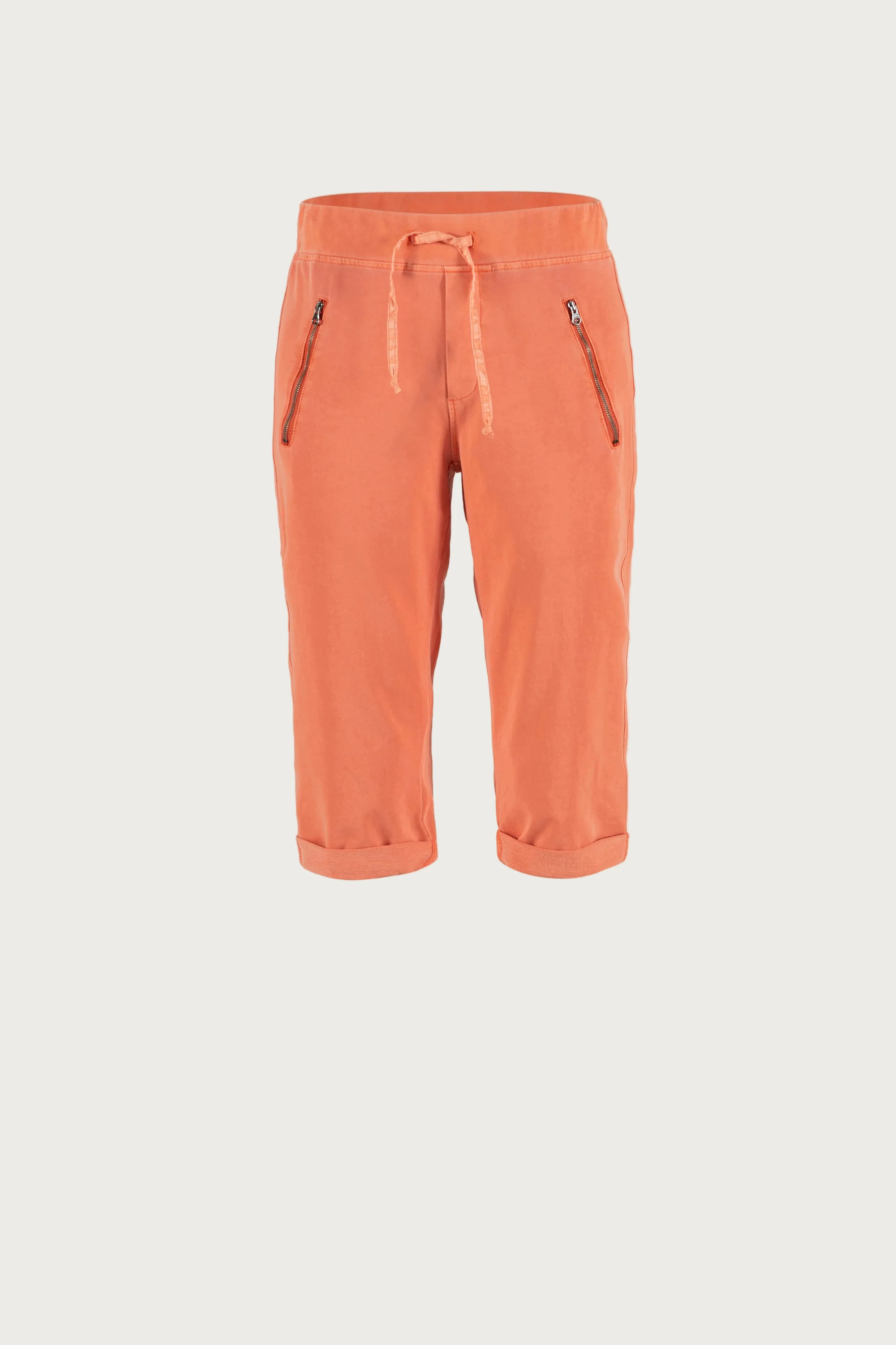 Jutta Capri Sweat Pants - Dusty Orange - Image 2