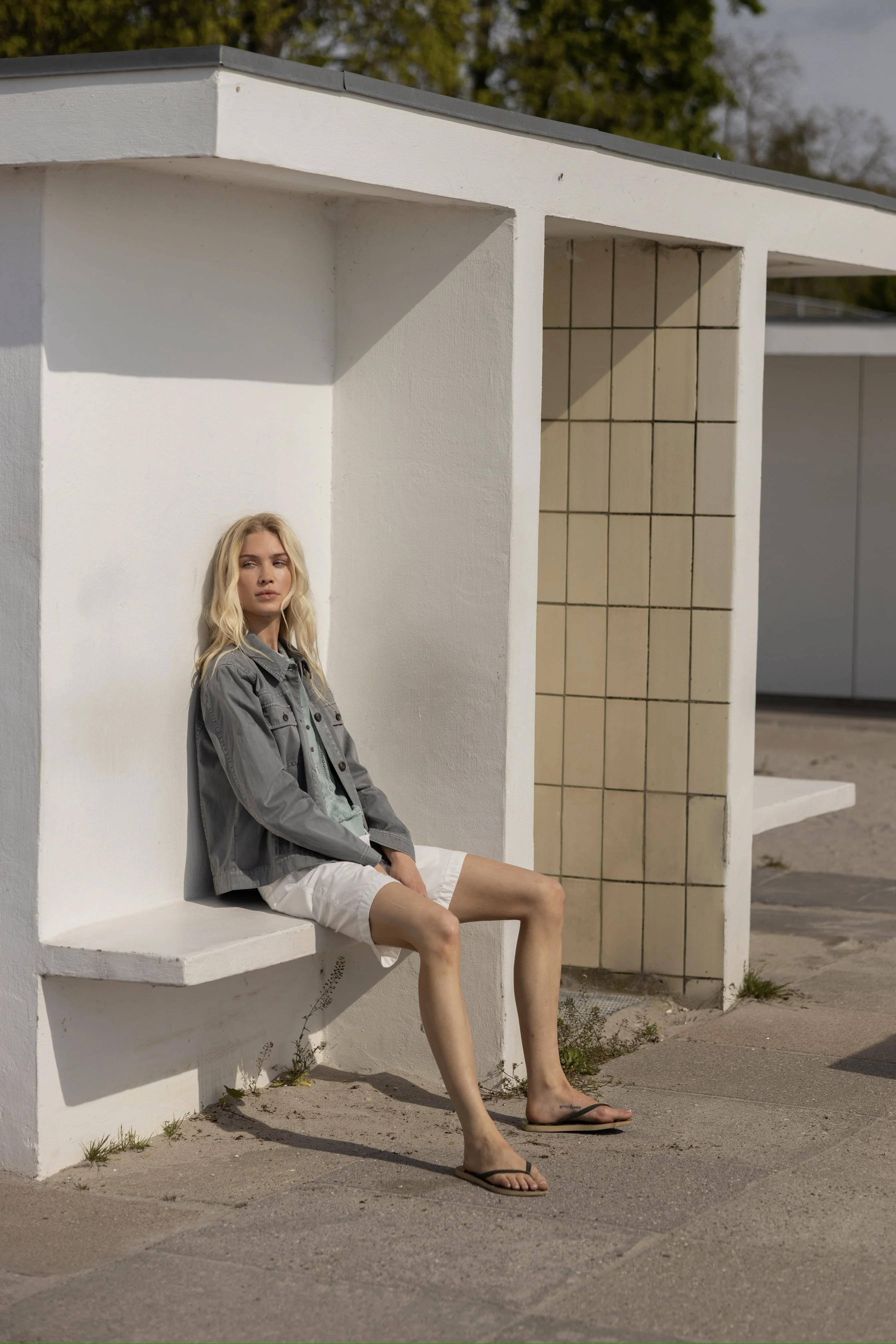 Lina Polo Knit - Aqua - Image 3
