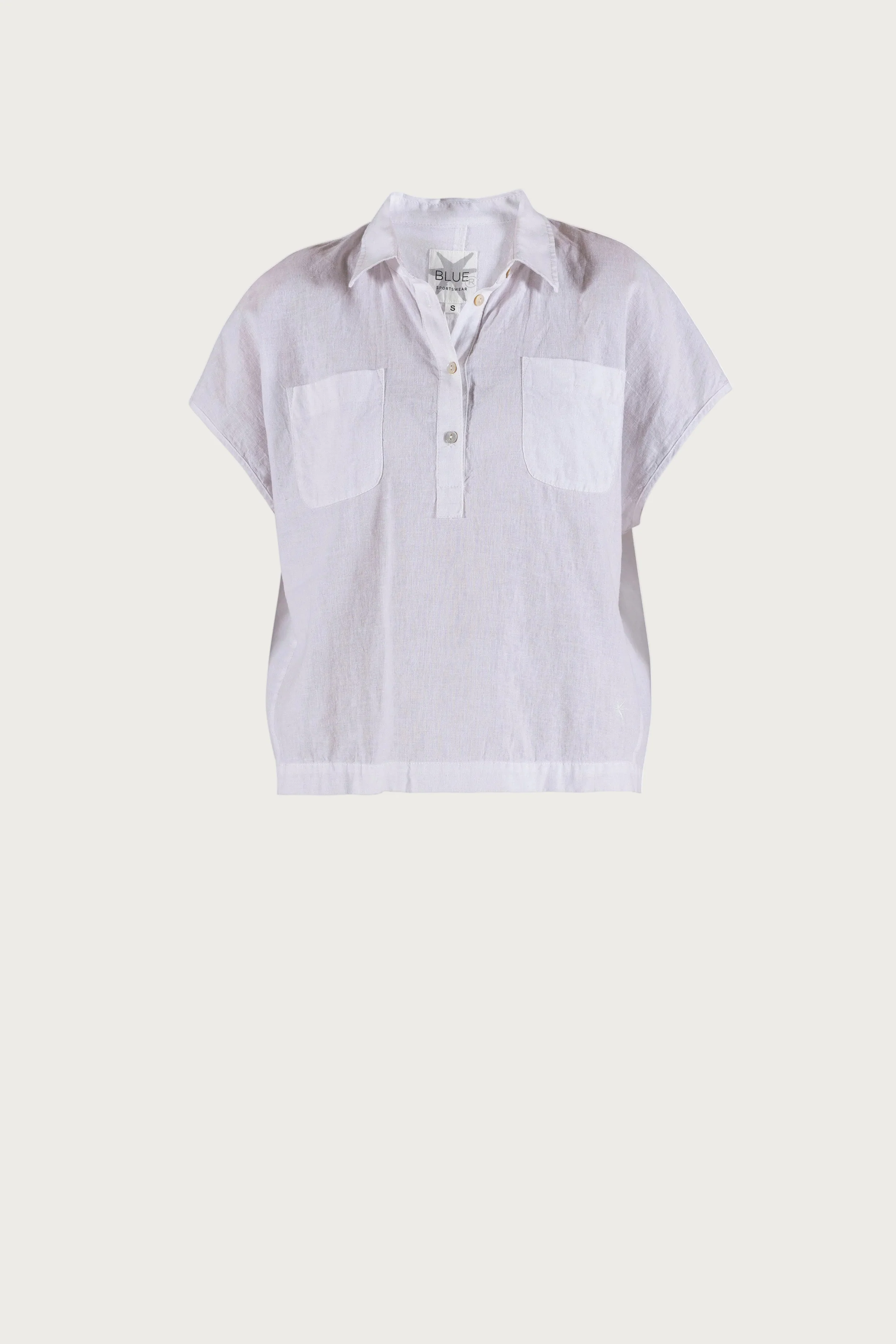 Lisbeth short linen Shirt - White