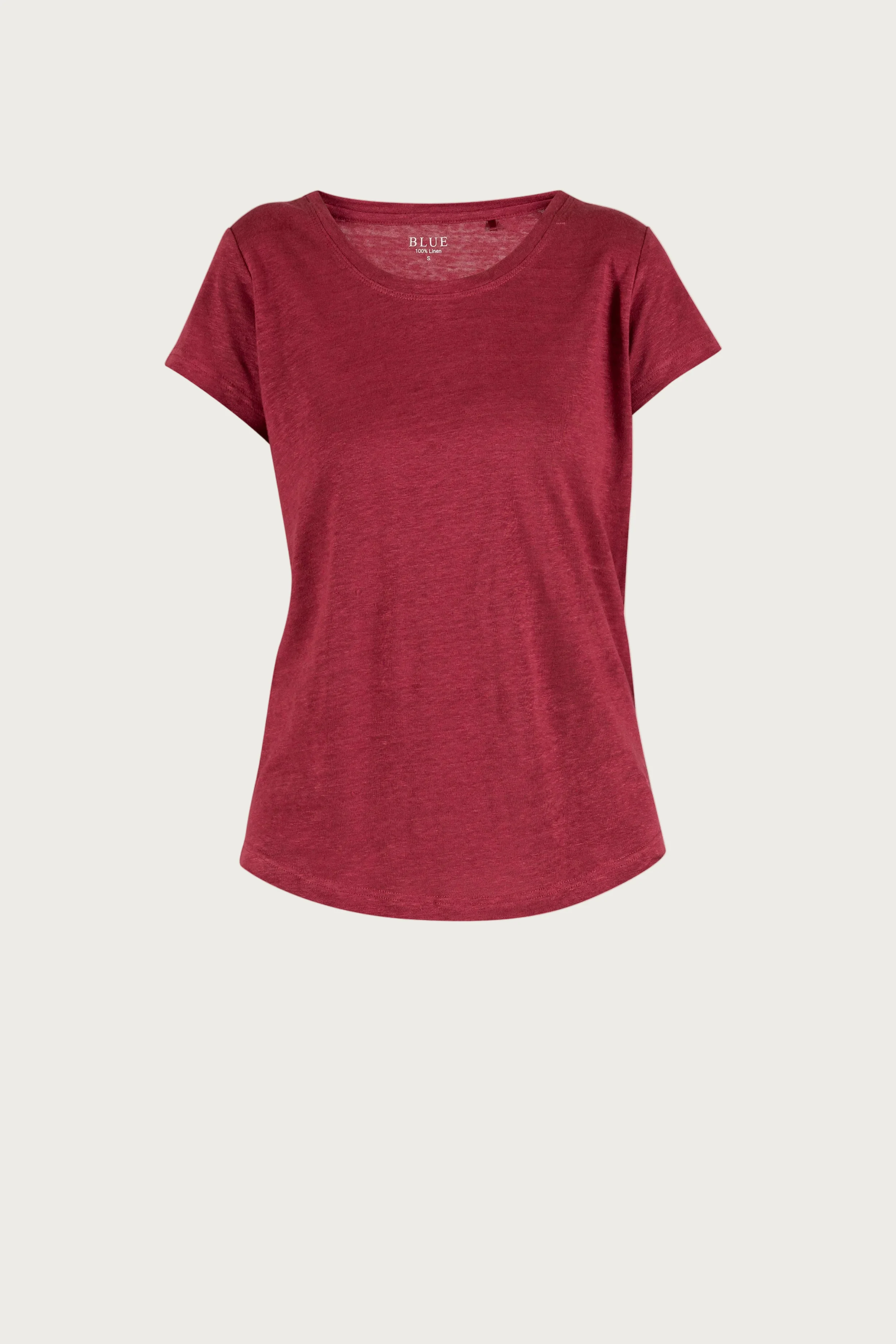 Lotta linen Tee - Cranberry - Image 2
