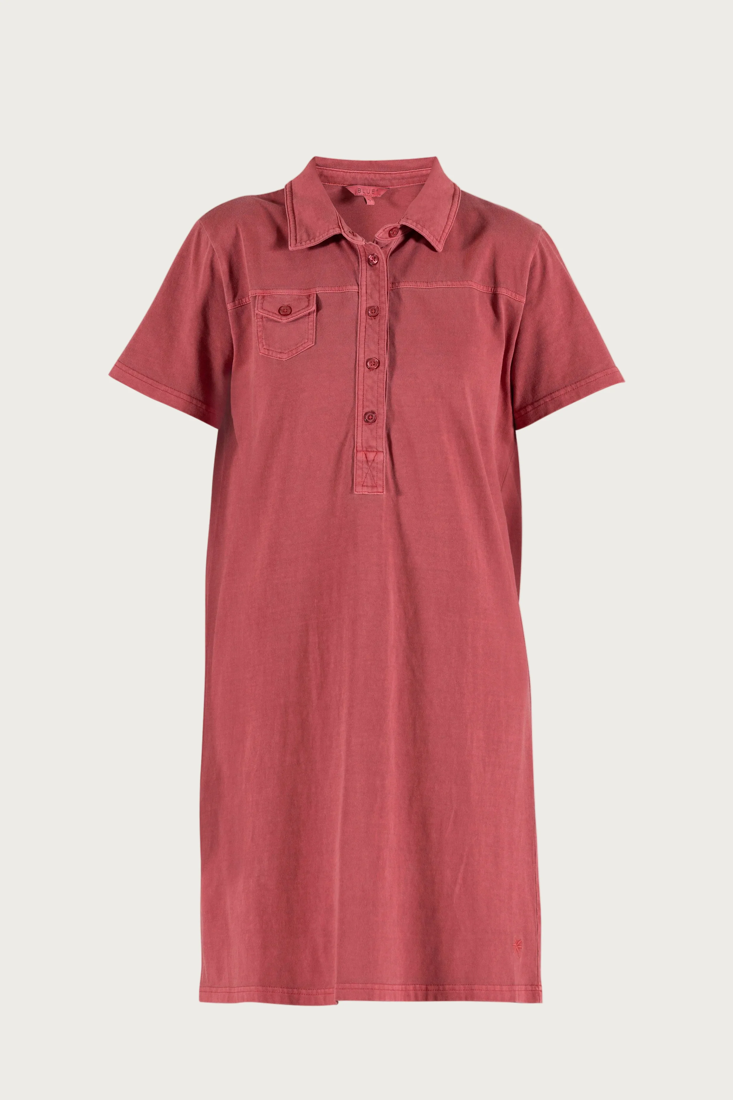 Louise Polo Dress - Cranberry - Image 2