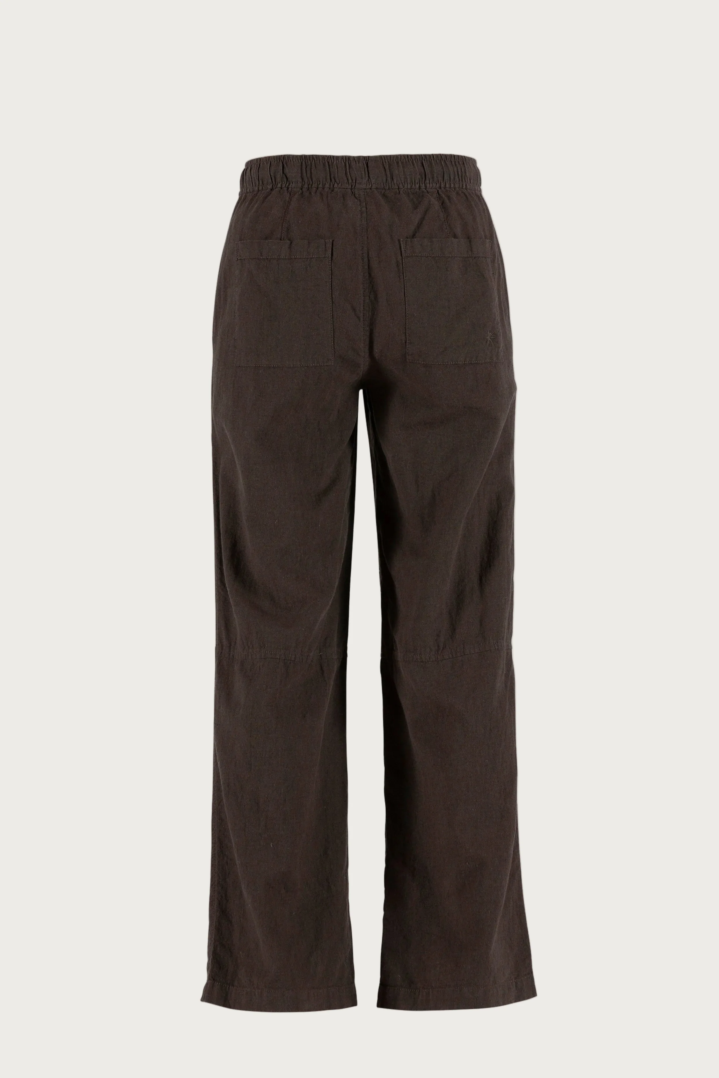 Luca linen Trousers - Coffee - Image 3