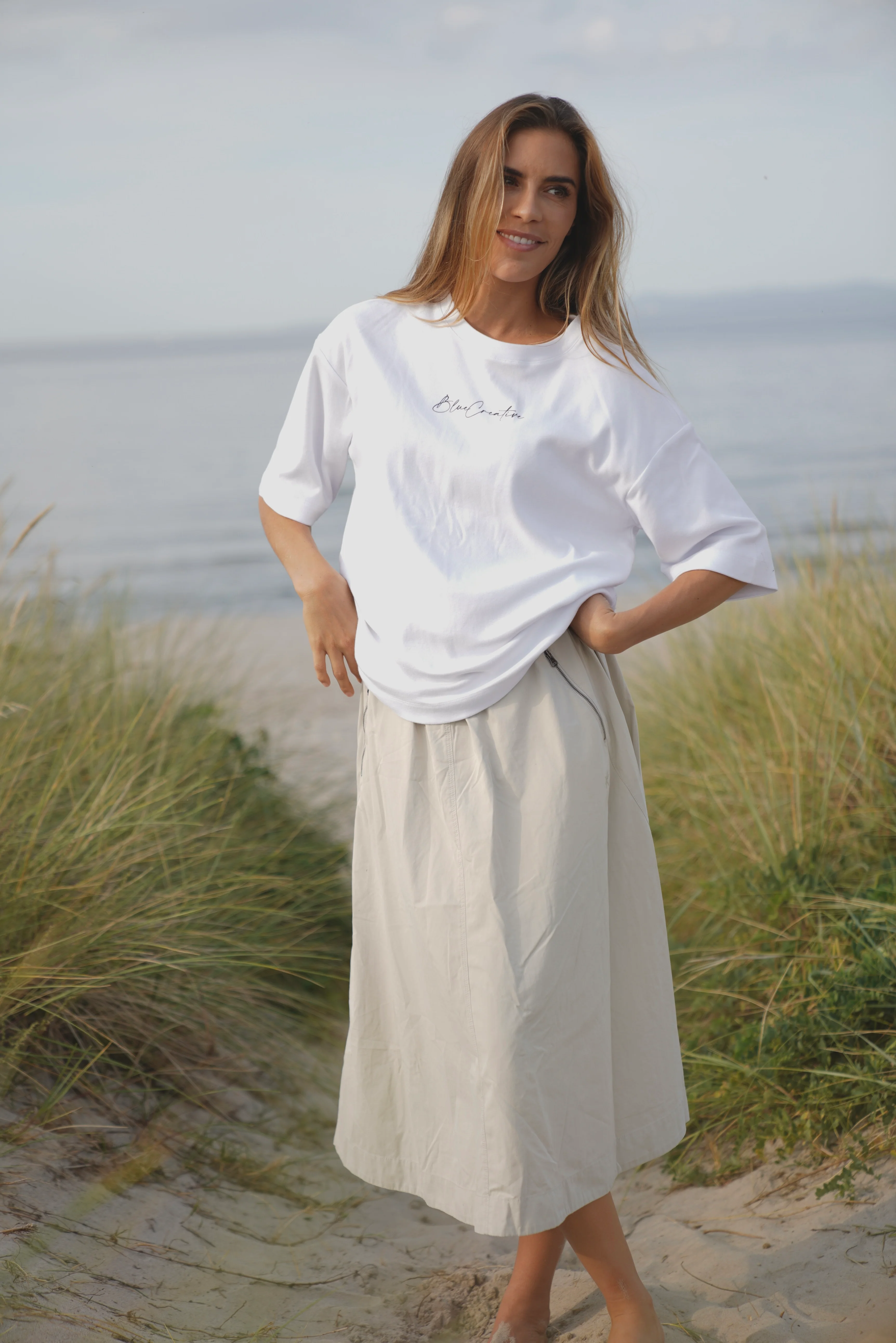 Melville Softtouch Skirt - Chalk - Image 7